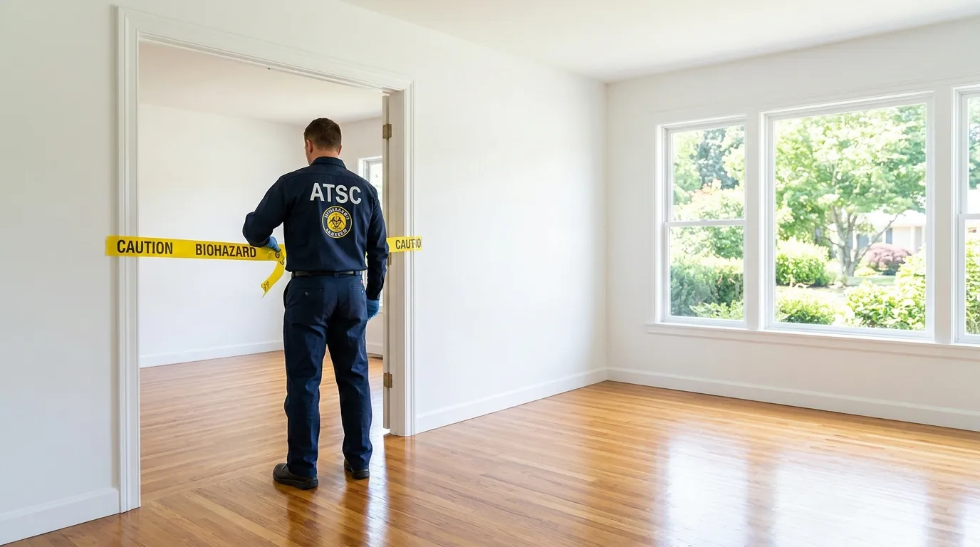 Certified biohazard cleanup crew performing Trauma Scene Cleanup in Gainesville